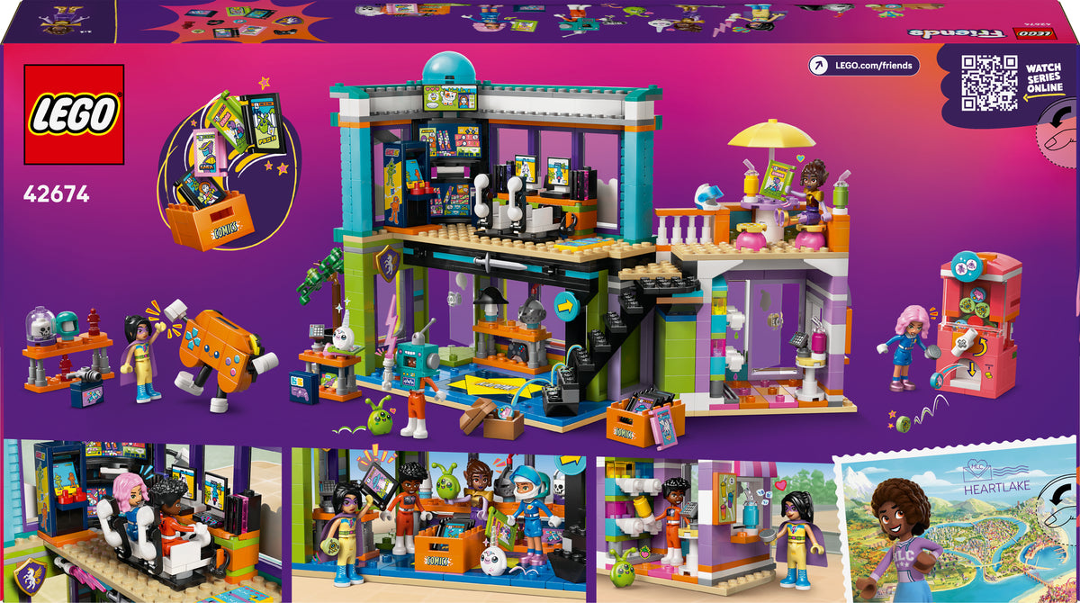 LEGO Friends 42674 - Sarjakuva‑ ja pelikauppa – kuva 2
