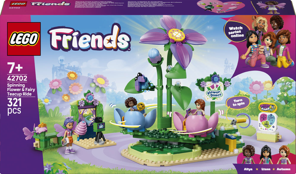 LEGO Friends 42702 – Kukkien ja keijujen koristama teekuppikaruselli – kuva 1