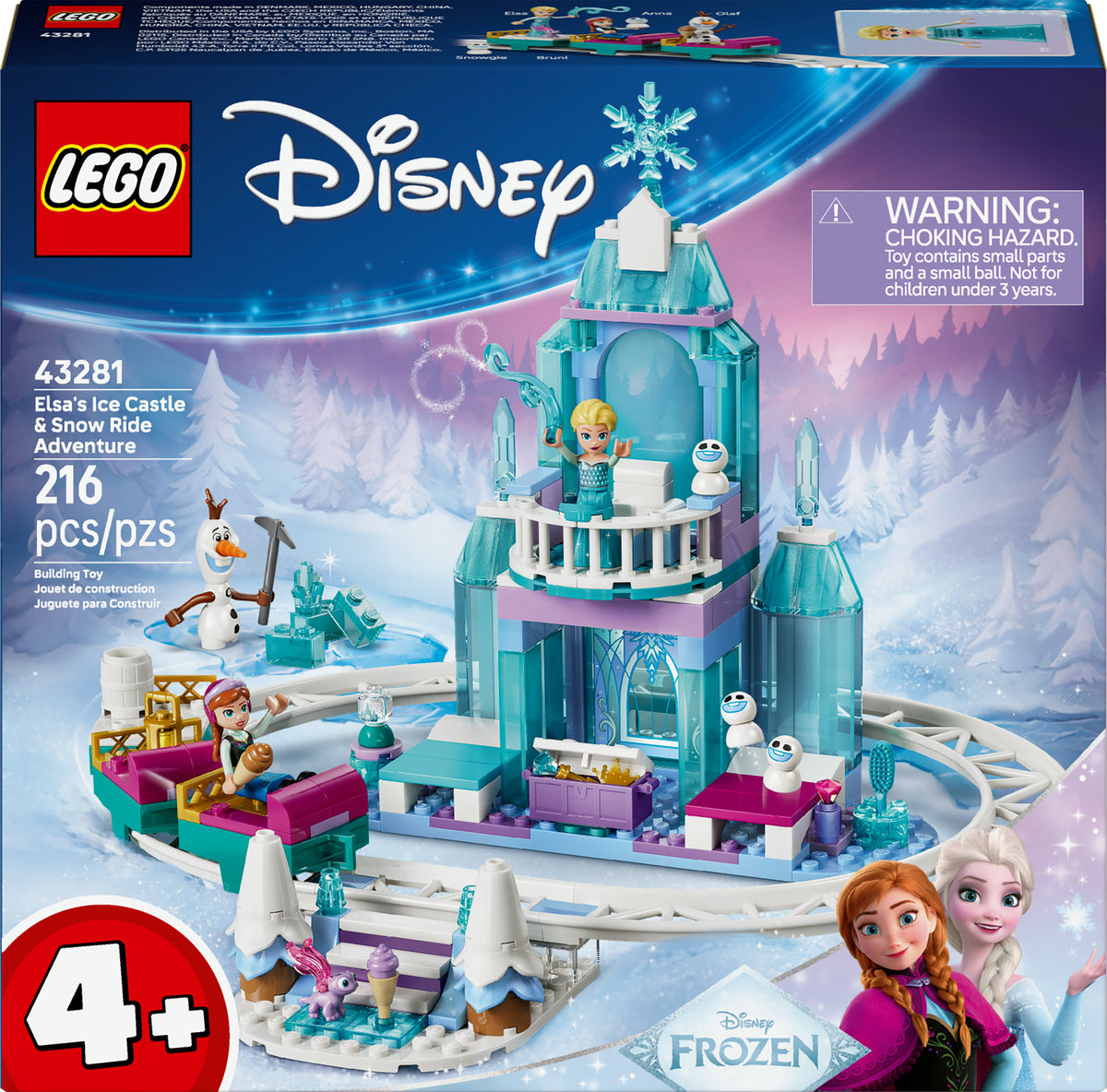 LEGO Disney Princess 43281 Elsan jäälinna ja luminen rekiseikkailu – kuva 1