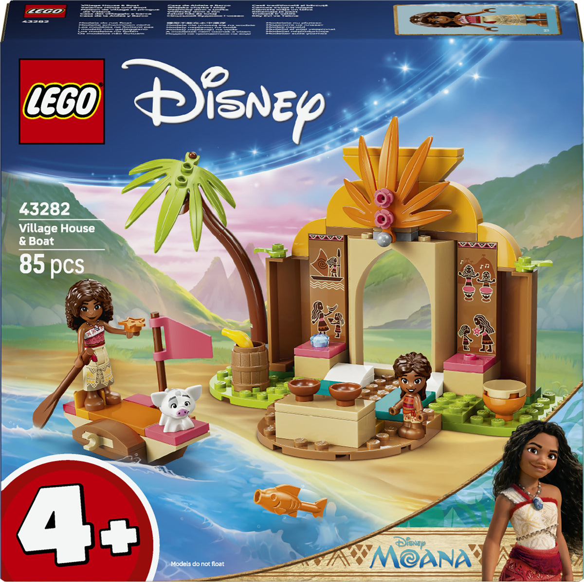 LEGO Disney Princess 43282 – Kylän talo ja vene – kuva 1