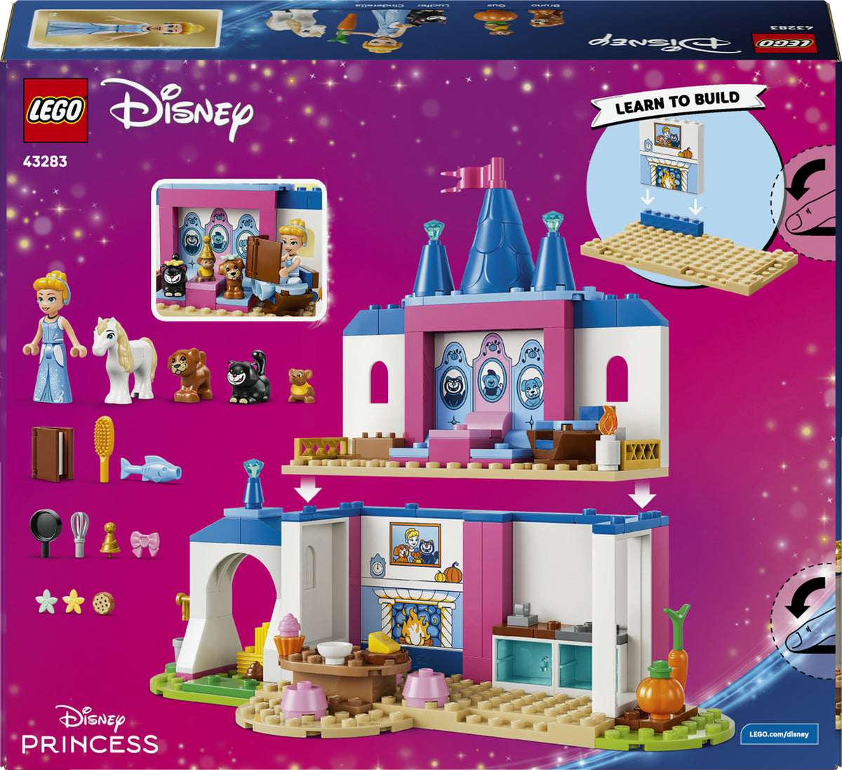 LEGO Disney Princess 43283 – Tuhkimon linna ja eläinystävät – kuva 2
