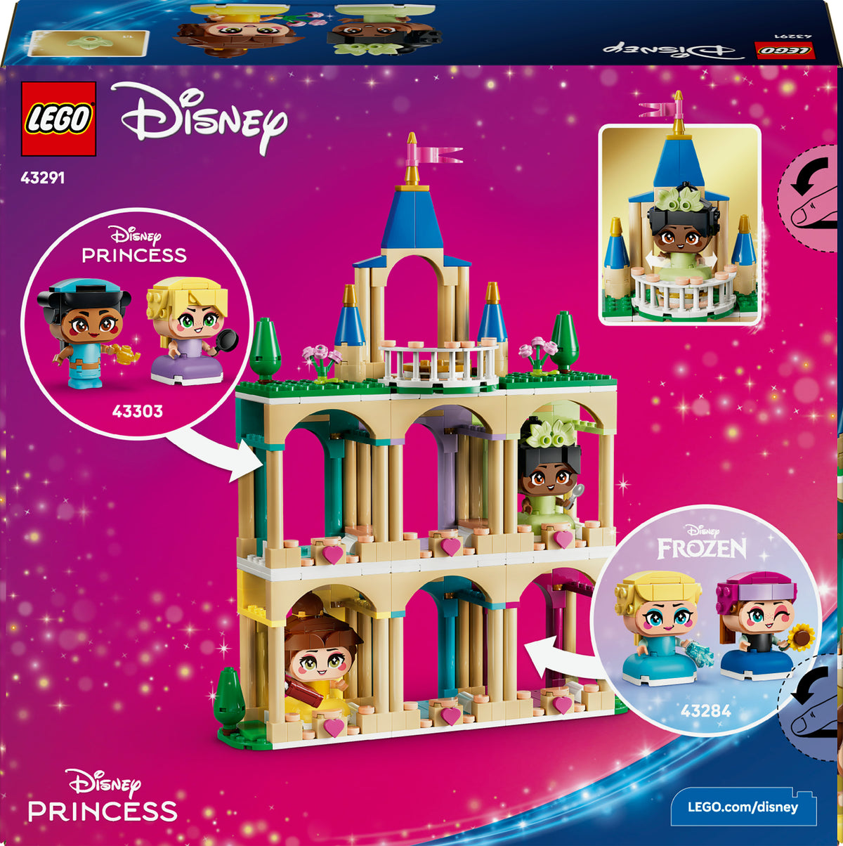 LEGO Disney Princess 43291 Bellen ja Tianan linna minikoossa – kuva 2