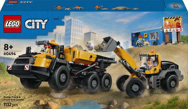 LEGO City Big Vehicles 60494 – Kippiauto ja etukuormaaja