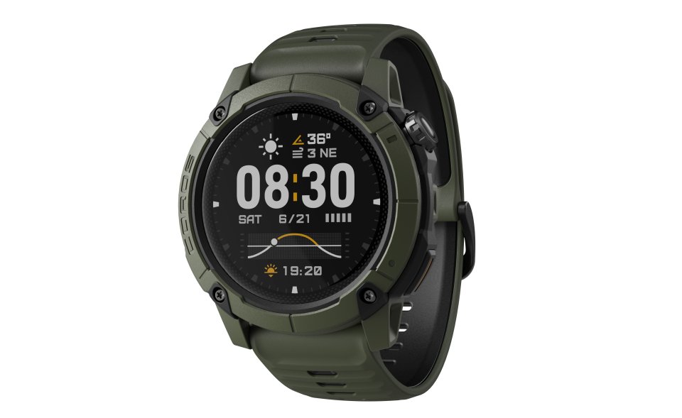 Coros WATCH Nomad älykello, vihreä