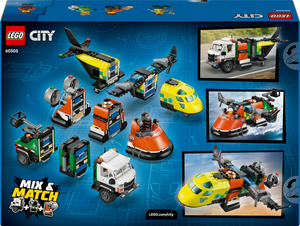 LEGO City Great Vehicles 60505 Lentokone, huoltoauto ja ilmatyynyalus – kuva 2