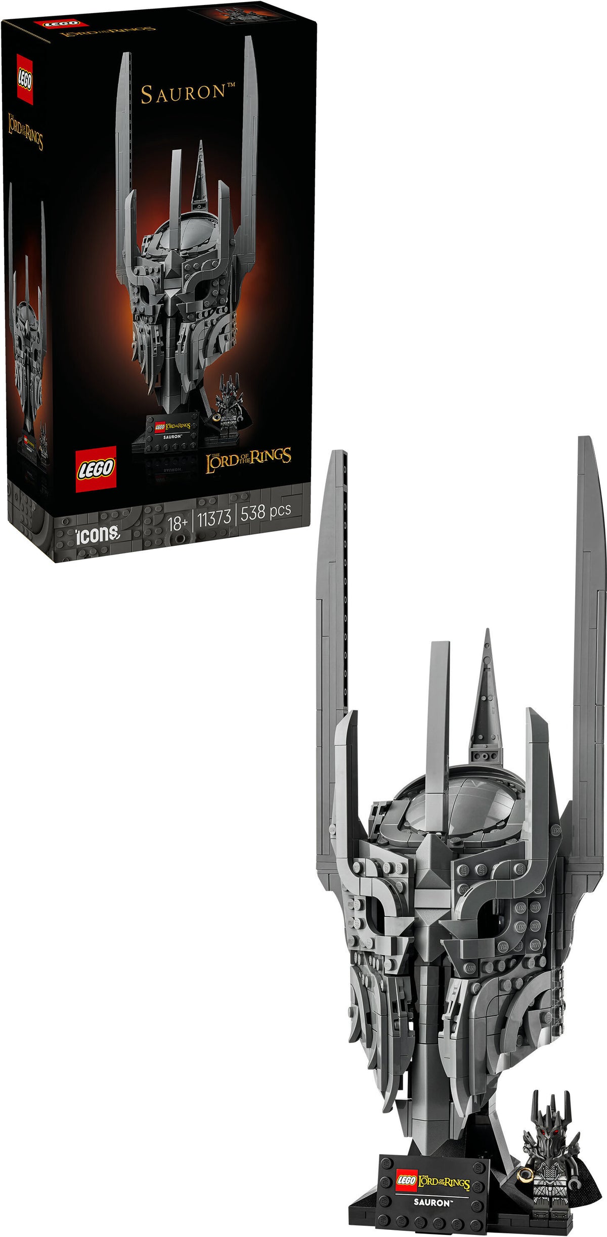 LEGO Icons 11373 Taru sormusten herrasta: Sauronin kypärä – kuva 9
