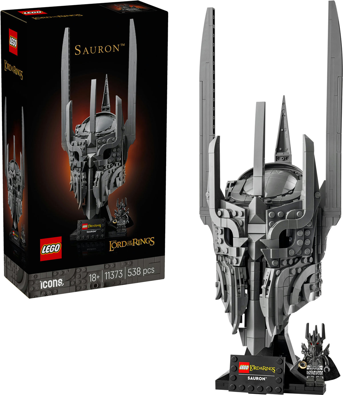 LEGO Icons 11373 Taru sormusten herrasta: Sauronin kypärä – kuva 7