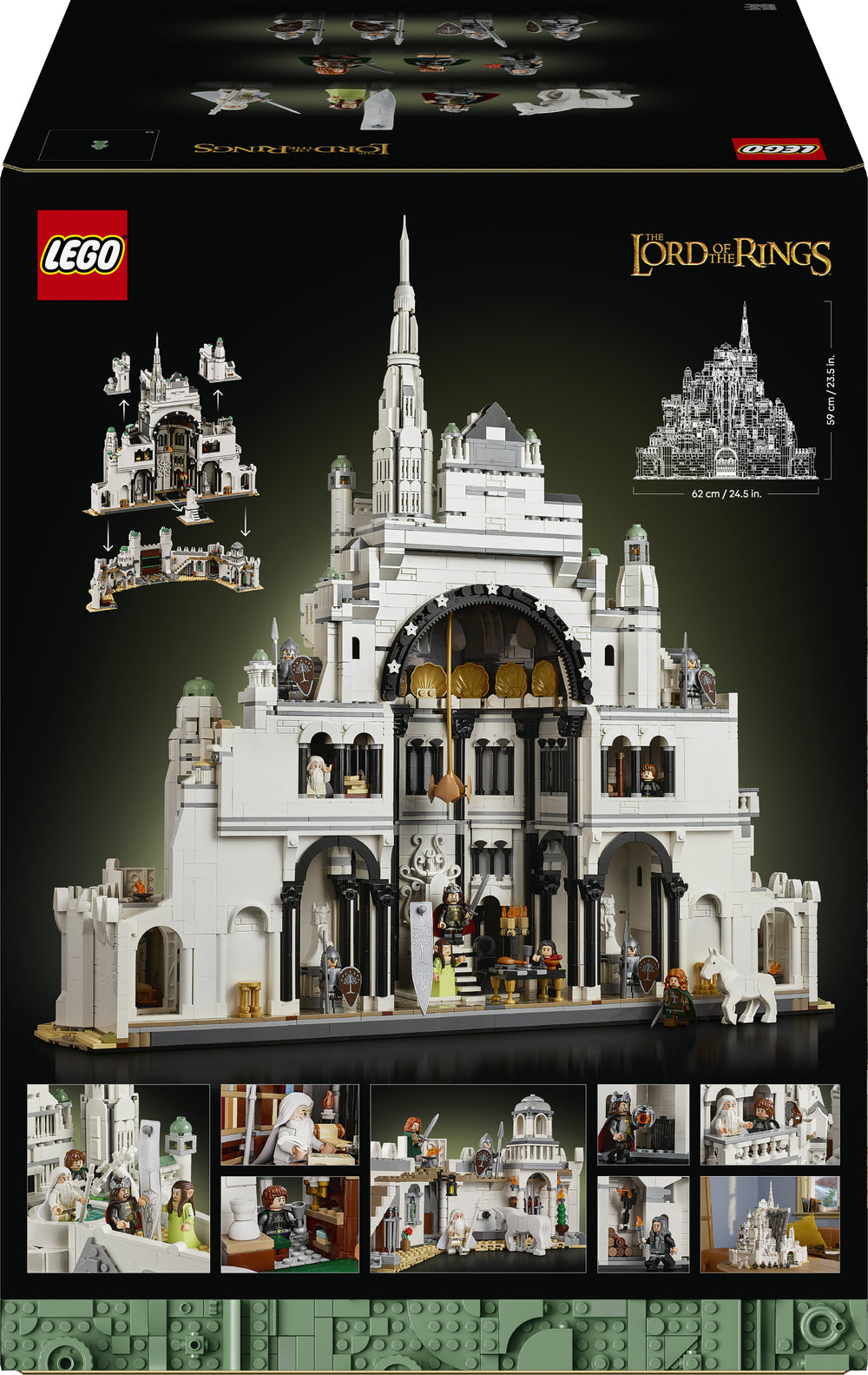 LEGO Icons 11377 Taru sormusten herrasta: Minas Tirith – kuva 2