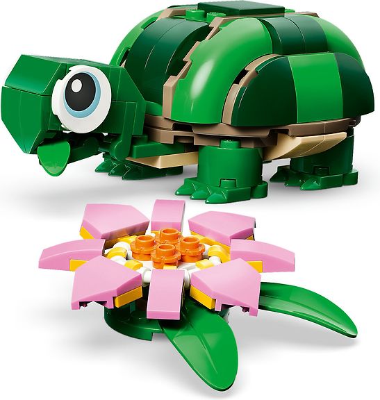 LEGO Creator 31377 Kilpikonna ja lumpeenkukka 3in1 – kuva 3