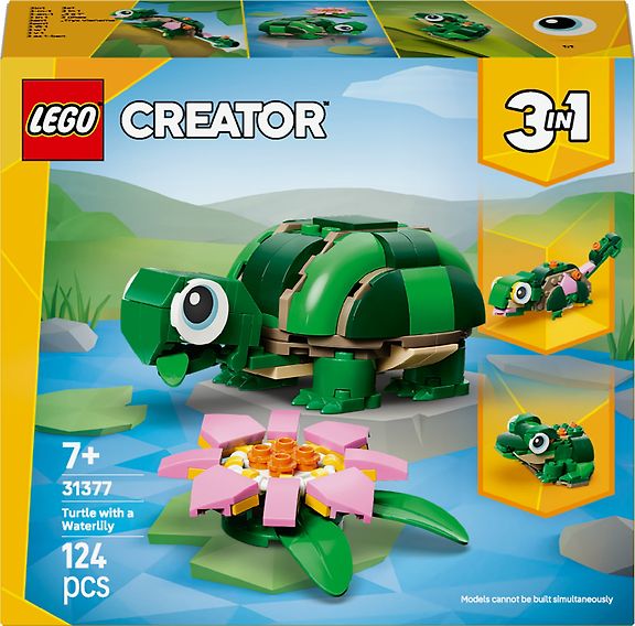 LEGO Creator 31377 Kilpikonna ja lumpeenkukka 3in1