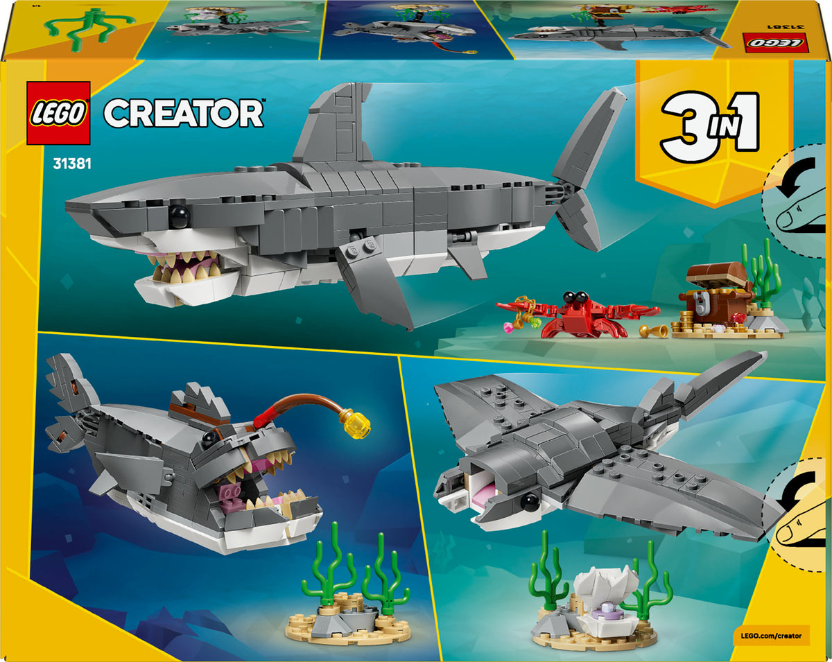 LEGO Creator 31381 Hurja hai ja aarrearkku 3in1 – kuva 2
