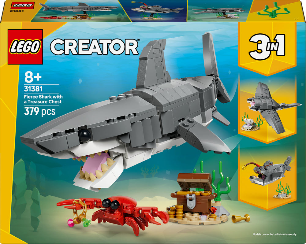 LEGO Creator 31381 Hurja hai ja aarrearkku 3in1