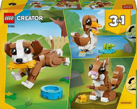 LEGO Creator 31382 Söpöt eläimet: Leikkisä koiranpentu 3in1 – kuva 2