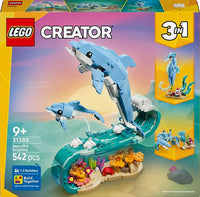 LEGO Creator 31385 Merieläimet: Söpöt delfiinit 3in1