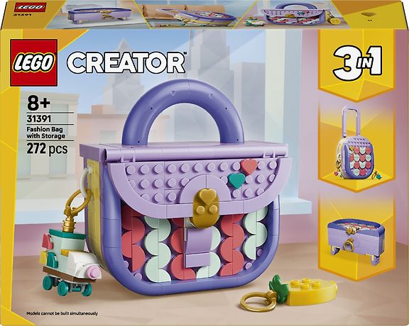 LEGO Creator 31391 – Muodikas laukku ja säilytysrasia