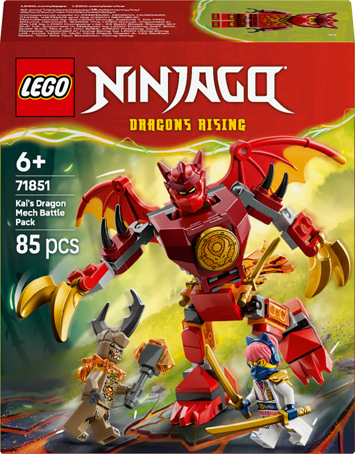 LEGO Ninjago 71851 Kain lohikäärmetaistelupakkaus
