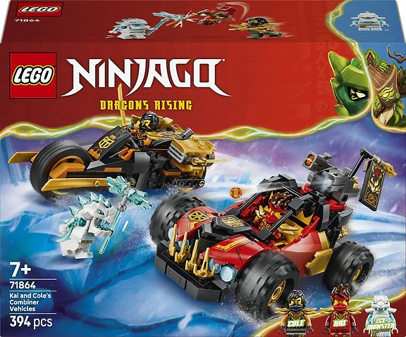 LEGO Ninjago 71864 – Kain ja Colen yhdistelmäajoneuvot