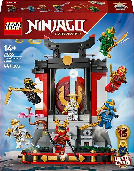 LEGO Ninjago 71866 Ninjahahmokollaasi – 15-vuotisjuhlamalli