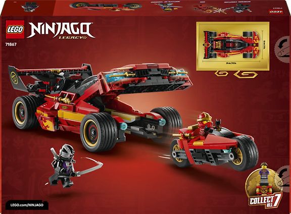 LEGO Ninjago 71867 – Ninja-auto X-1 – 15-vuotisjuhlamalli – kuva 2