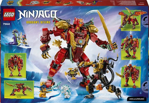 LEGO Ninjago 71868 – Wyldfyren muuntautumiskykyinen lohikäärmerobotti – kuva 2