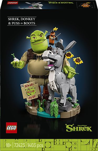 LEGO Shrek 72423: Shrek, Aasi ja Saapasjalkakissa
