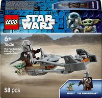 LEGO Star Wars TM 75436 Mandalorialaisen ja Grogun kiituripyörä – kuva 1