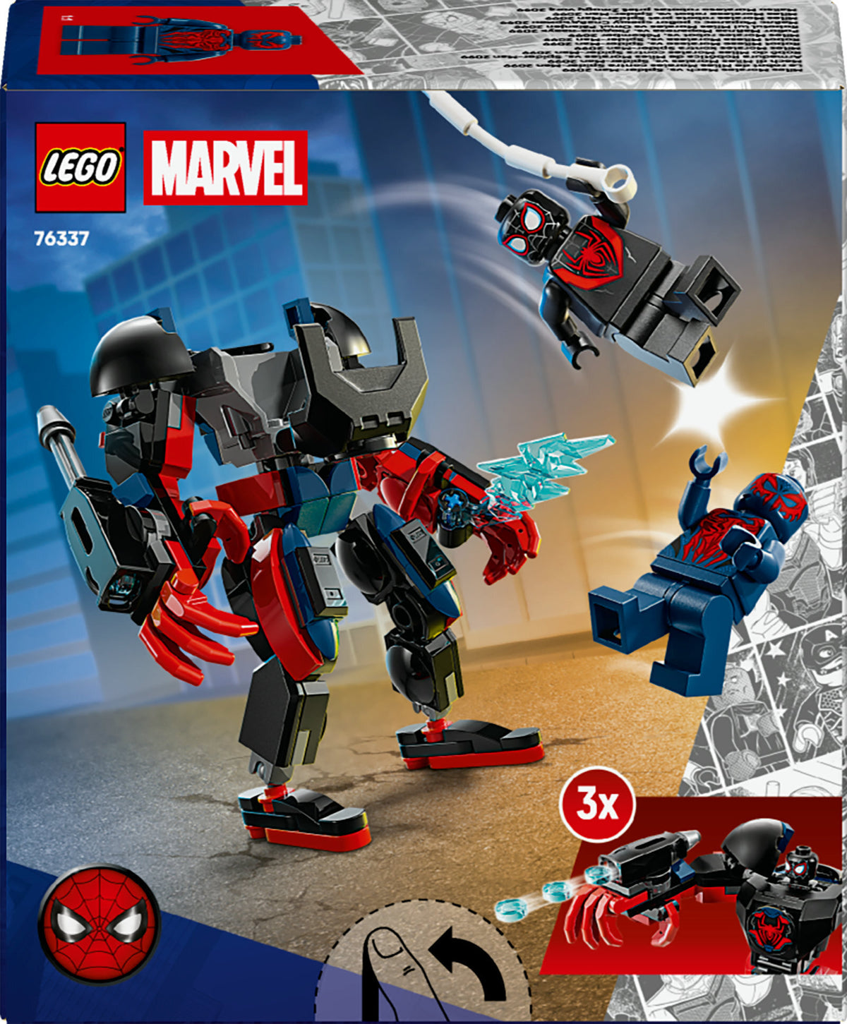 LEGO Super Heroes Marvel 76337 Miles Morales -robotti vastaan Spider-Man 2099 – kuva 2