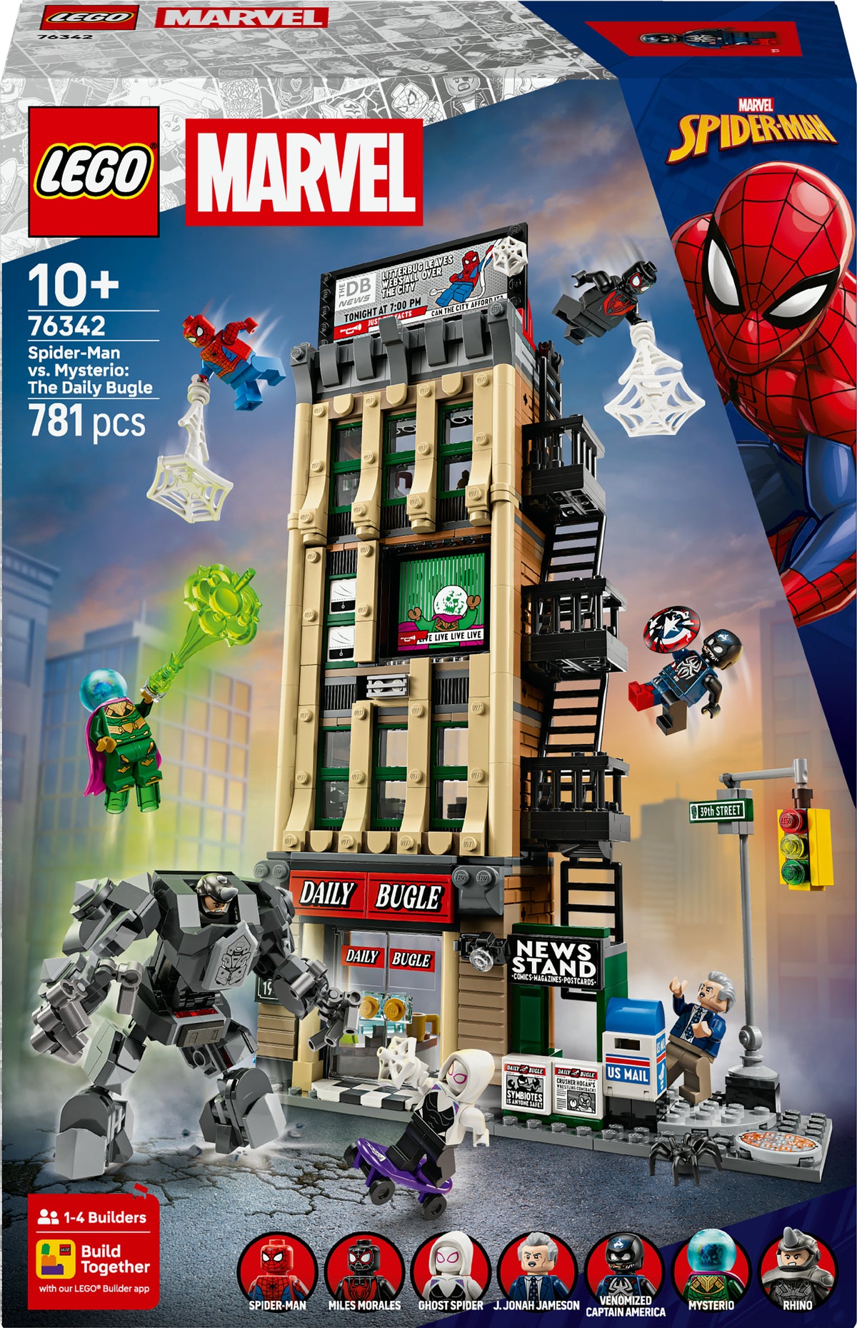 LEGO Super Heroes Marvel 76342 Spider-Man vastaan Mysterio: Daily Bugle