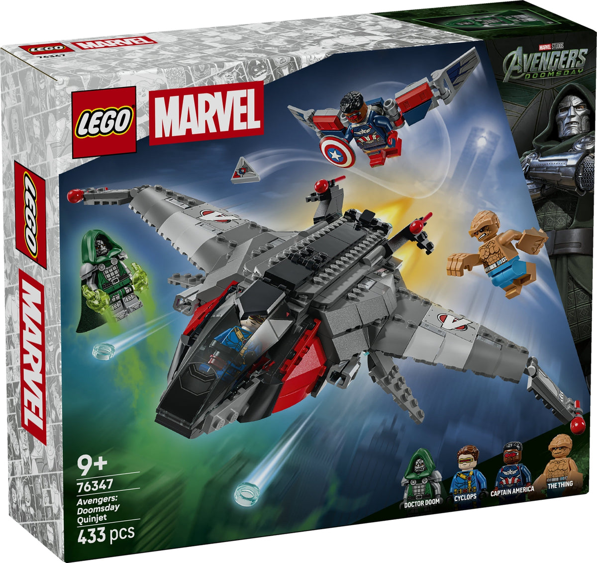 LEGO Super Heroes Marvel 76347 Avengers: Doomsday ‑elokuvan Quinjet – kuva 7