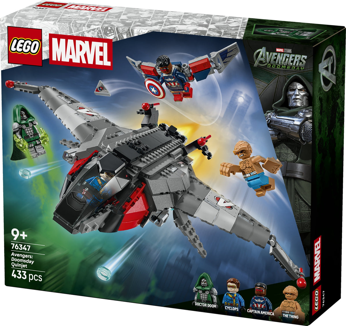 LEGO Super Heroes Marvel 76347 Avengers: Doomsday ‑elokuvan Quinjet – kuva 8