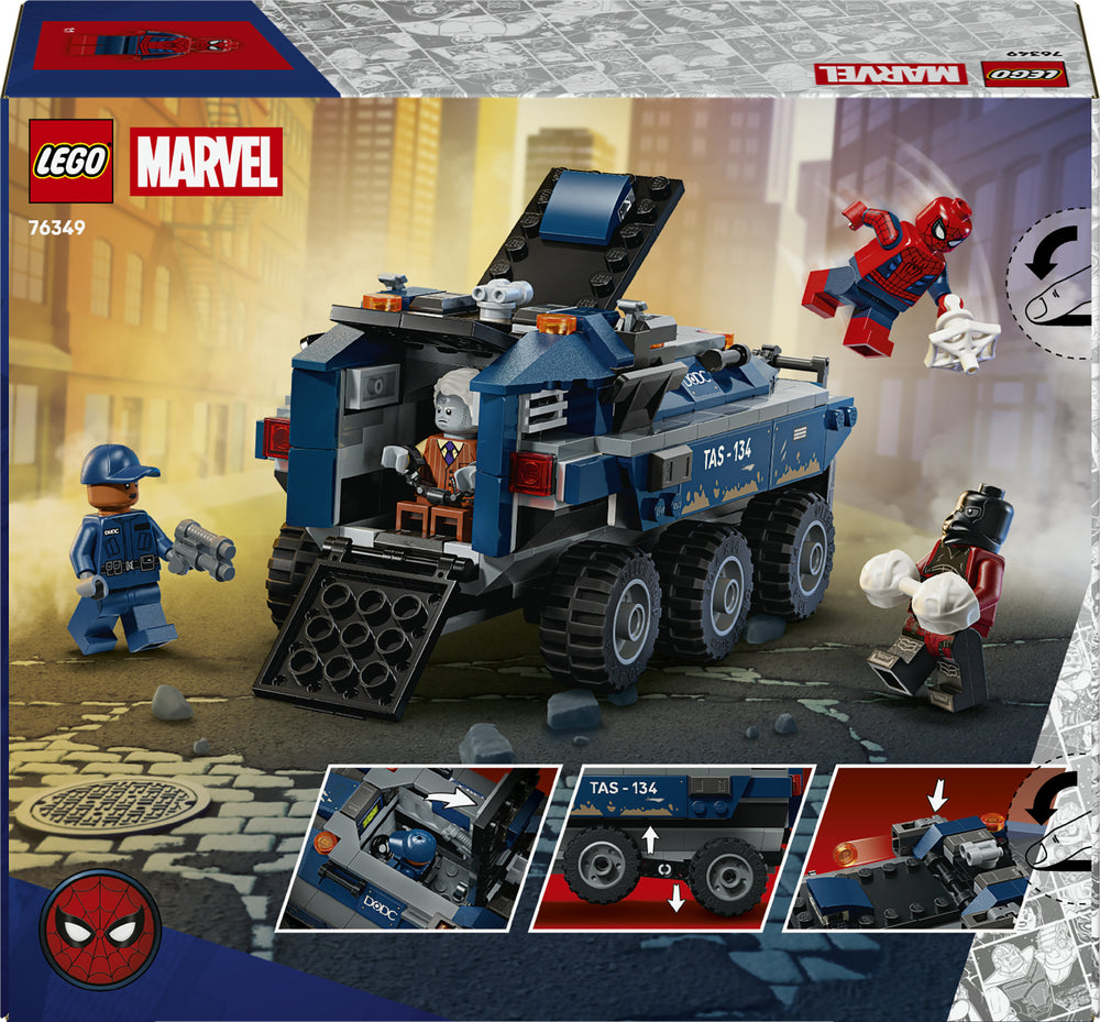 LEGO Marvel 76349 Spider-Man ja vankikuljetuksen takaa-ajo – kuva 2
