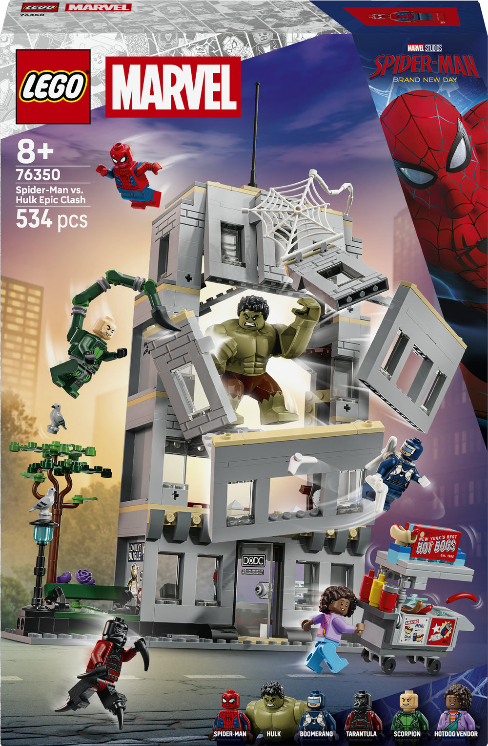 LEGO Marvel 76350 Eeppinen yhteenotto: Spider-Man vastaan Hulk