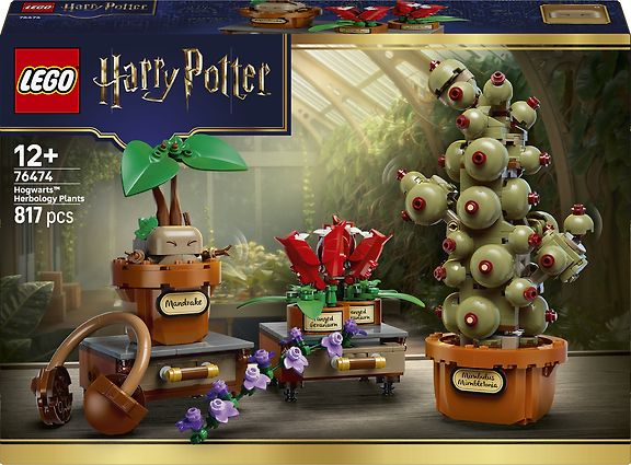 LEGO Harry Potter 76474 - Tylypahkan yrttitiedon oppitunnin kasvit