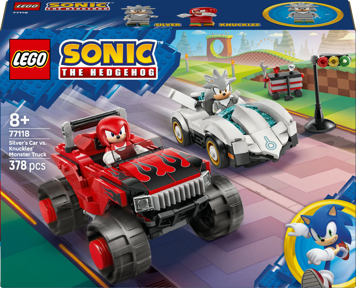 LEGO Sonic 77118 Silverin auto vastaan Knucklesin monsteriauto
