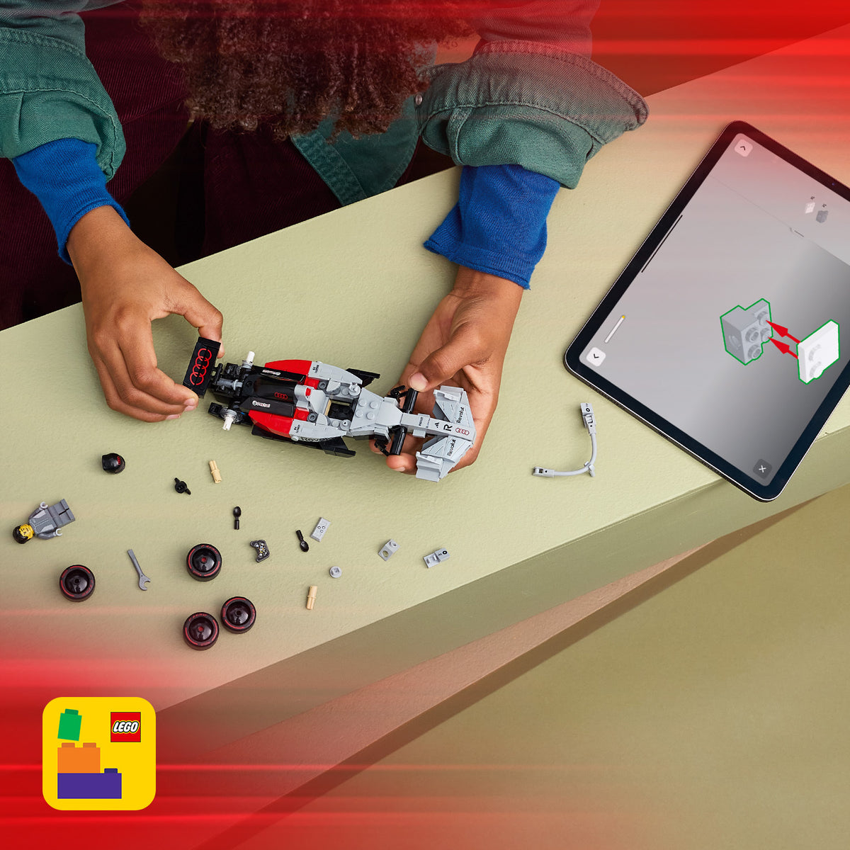 LEGO Speed Champions 77259 Audi Revolut F1® Team R26 ‑kilpa-auto 11