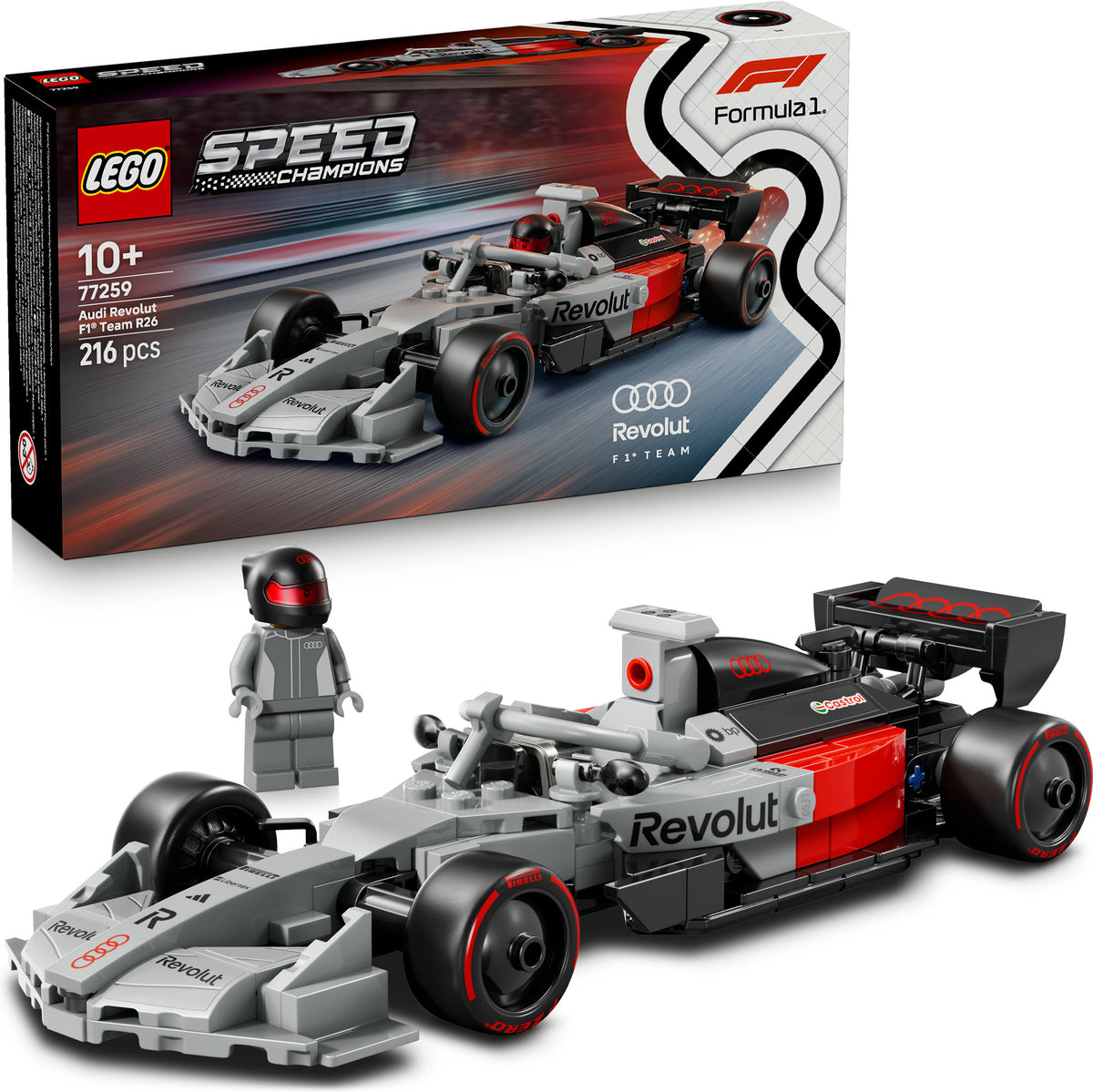 LEGO Speed Champions 77259 Audi Revolut F1® Team R26 ‑kilpa-auto 8