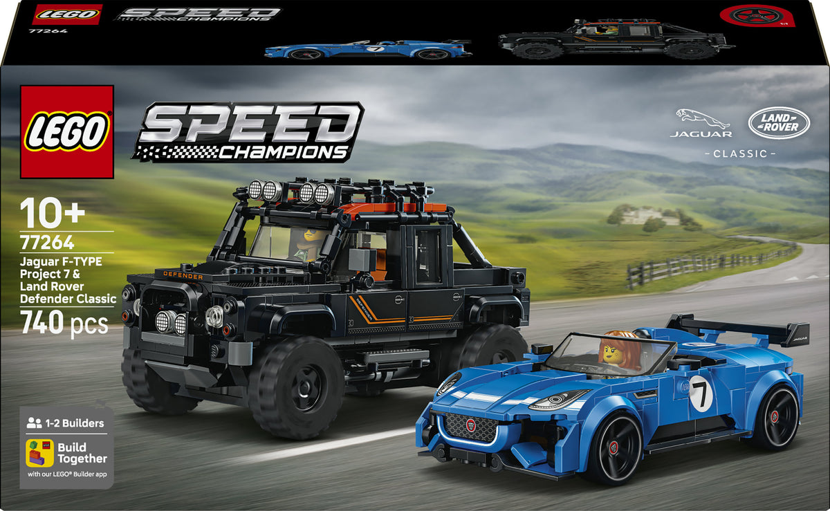 LEGO Speed Champions 77264 - Jaguar Project 7 ja Land Rover Defender 1
