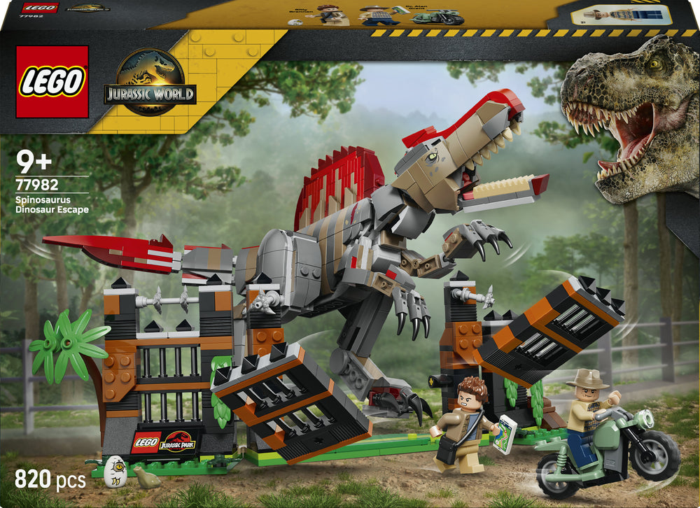LEGO Jurassic World 77982 Spinosaurus-dinosauruksen pako