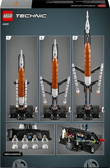 LEGO Technic 42221 NASA Artemis ‑laukaisujärjestelmän avaruusraketti