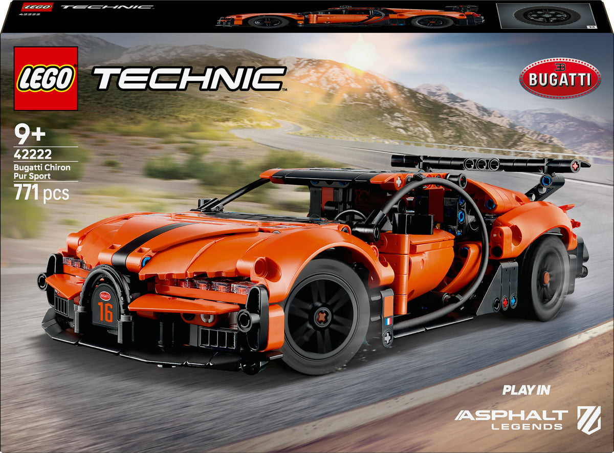 LEGO Technic 42222 Bugatti Chiron Pur Sport ‑hyperauto