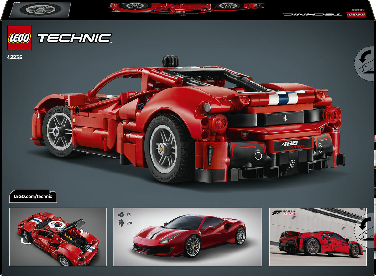 LEGO Technic 42235 Ferrari 488 PISTA ‑auto – kuva 3