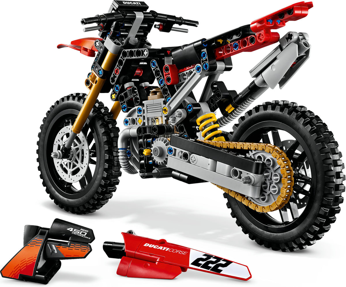 LEGO Technic 42238 Ducati Desmo450 MX Factory ‑moottoripyörä – kuva 4