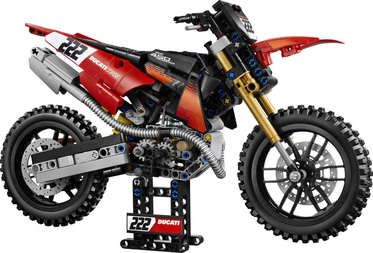 LEGO Technic 42238 Ducati Desmo450 MX Factory ‑moottoripyörä – kuva 3