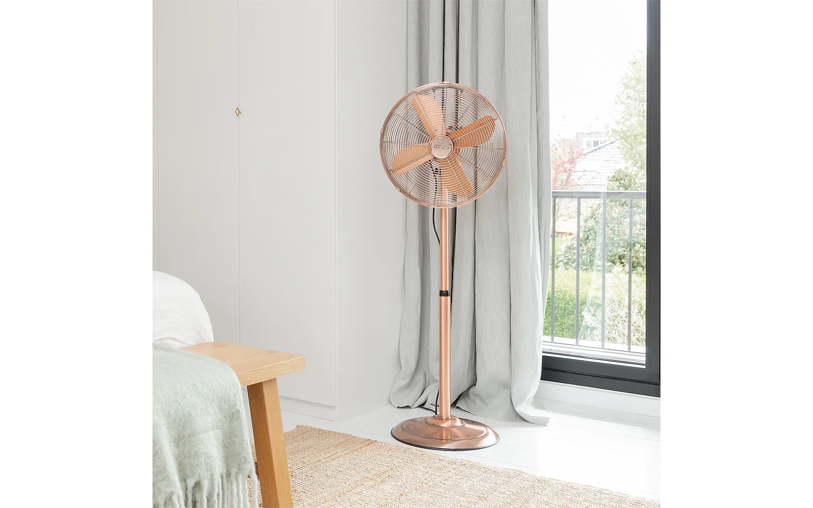 Tristar stående fläkt, koppar, 40 cm