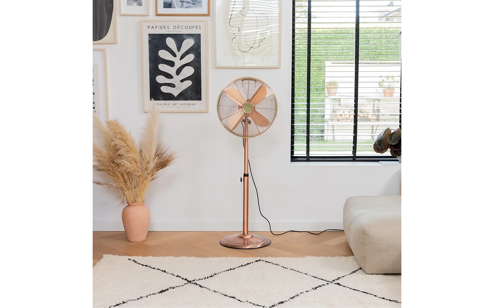 Tristar stående fläkt, koppar, 40 cm