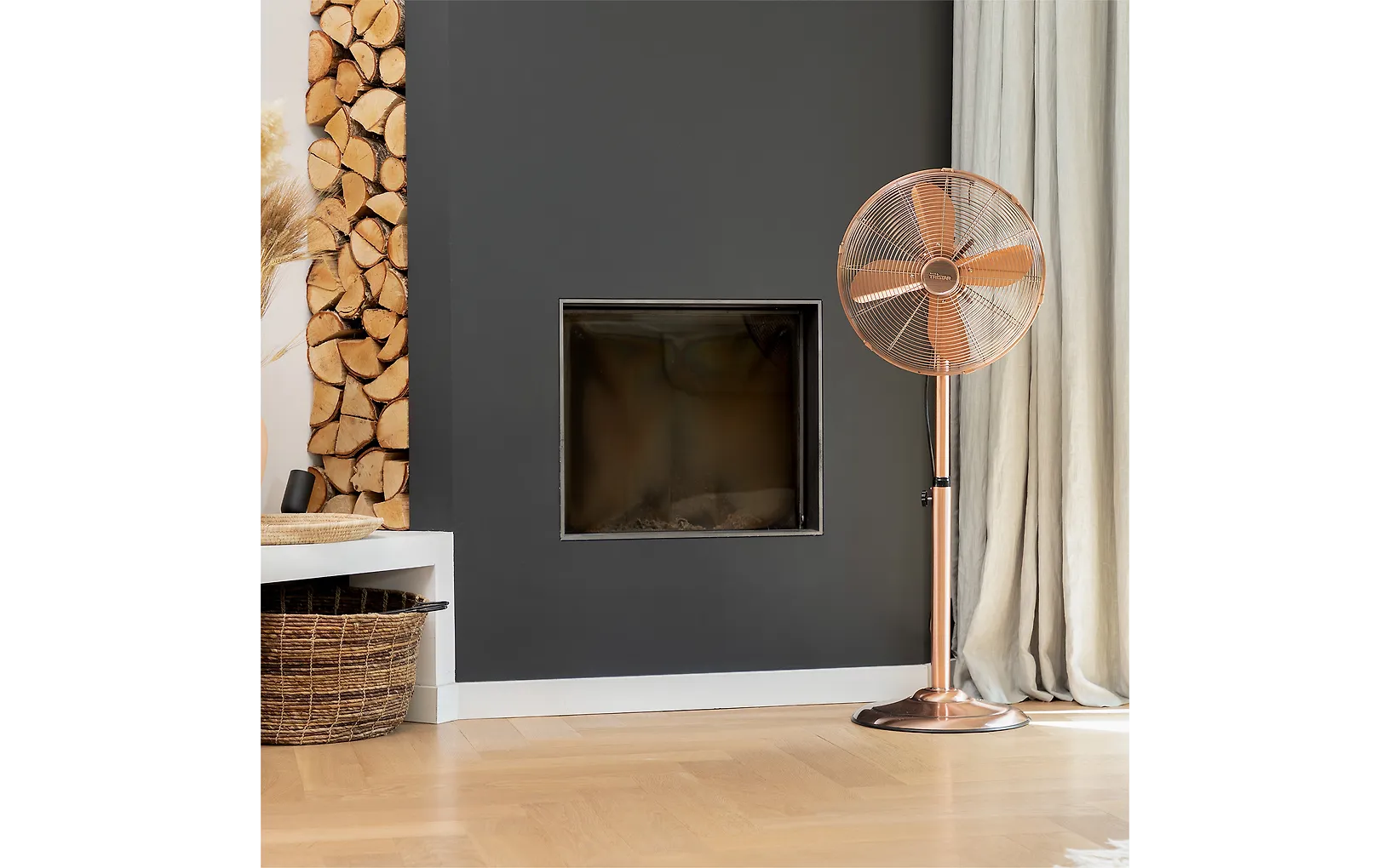 Tristar stående fläkt, koppar, 40 cm