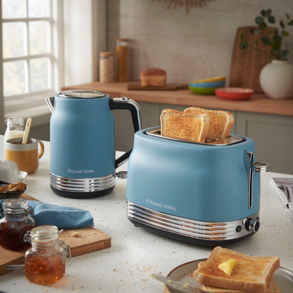 Russell Hobbs Hanley Retro Blue vedenkeitin