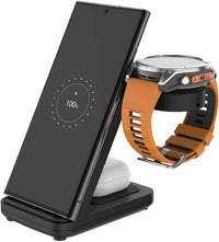 FIXED 3-in-1 langaton latausasema Garmin-kellolle, musta – kuva 1