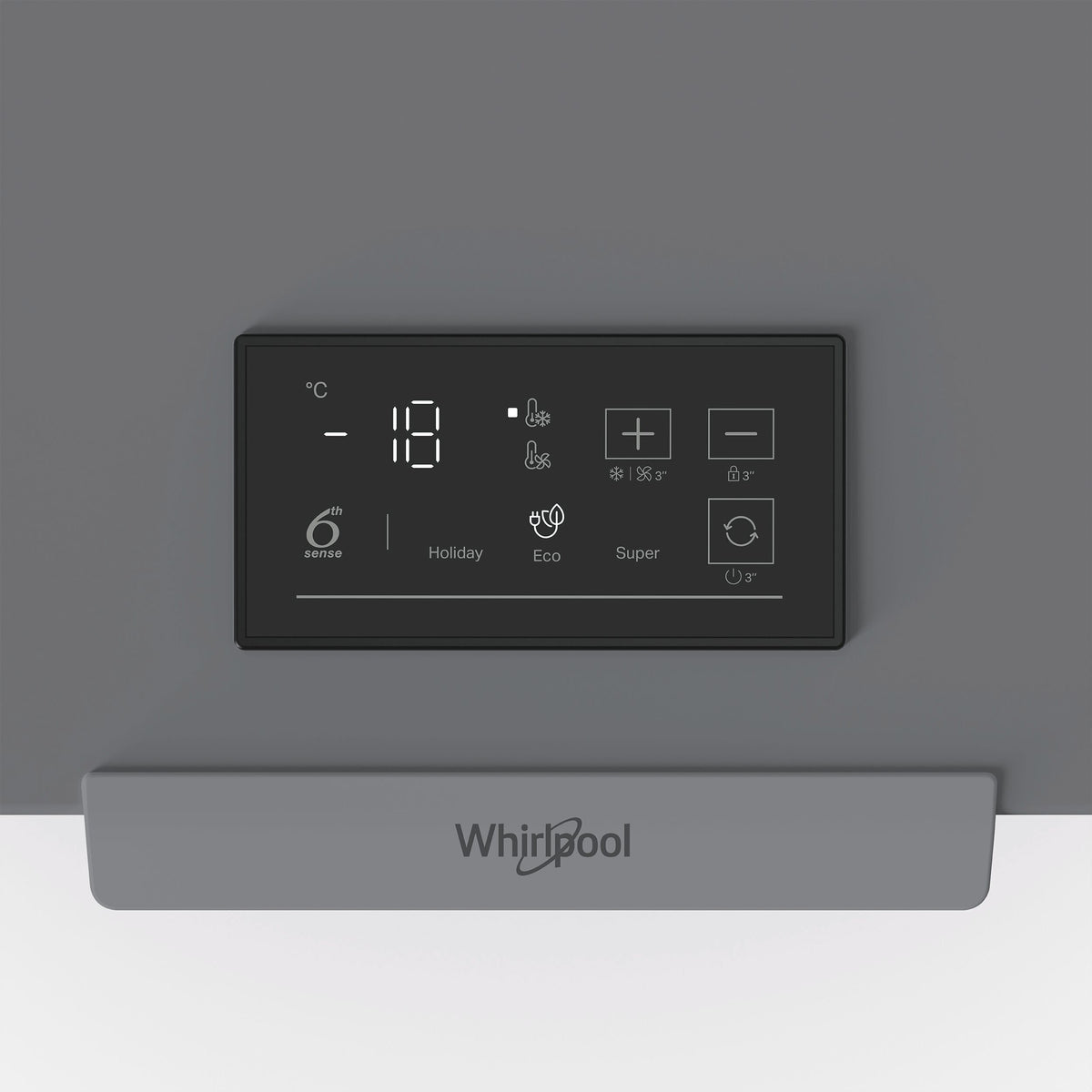 Whirlpool W3RHS37EG arkkupakastin, 371 l, harmaa – kuva 4