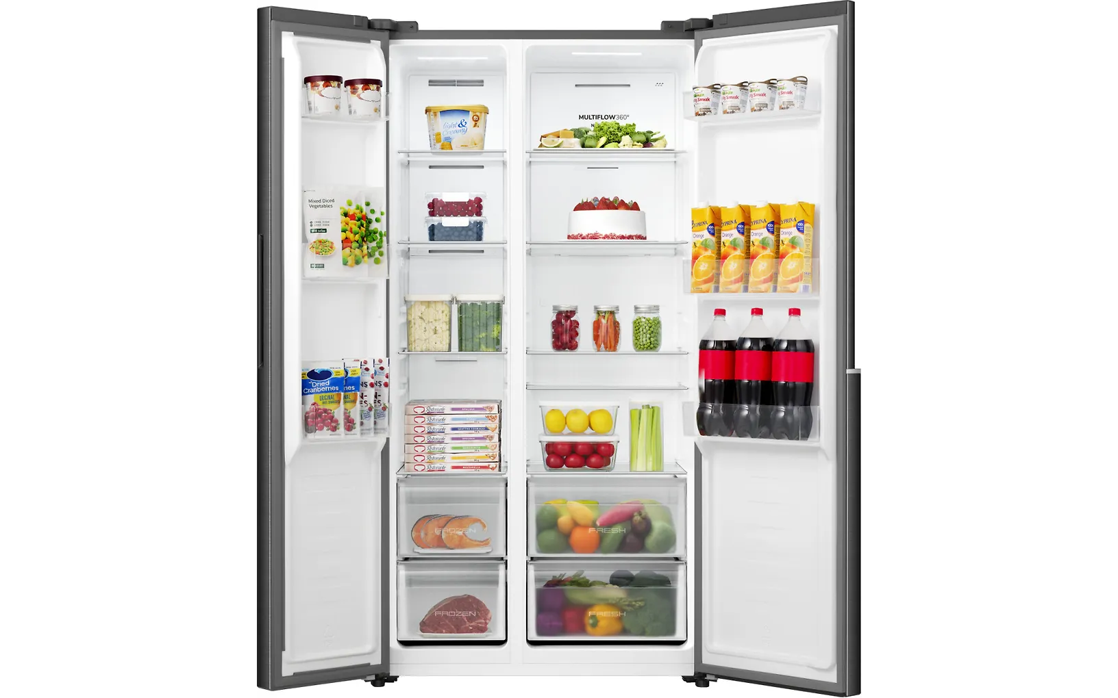 Gorenje NRS917E41BX Side-by-side, svart